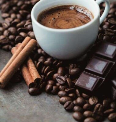 القهوة مع الشوكولاتة الداكنة لانقاص الوزن