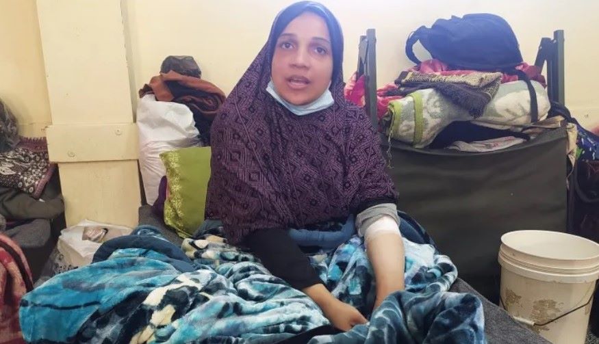 ولاء، امرأة من غزة فقدت صغيرها أثناء القصف الاسرائيلي